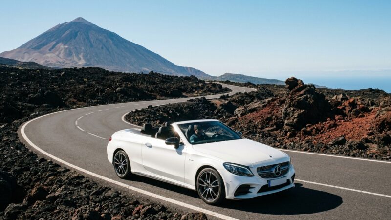 Mercedes-AMG C-klass Cabrio Körrecension på Teneriffa